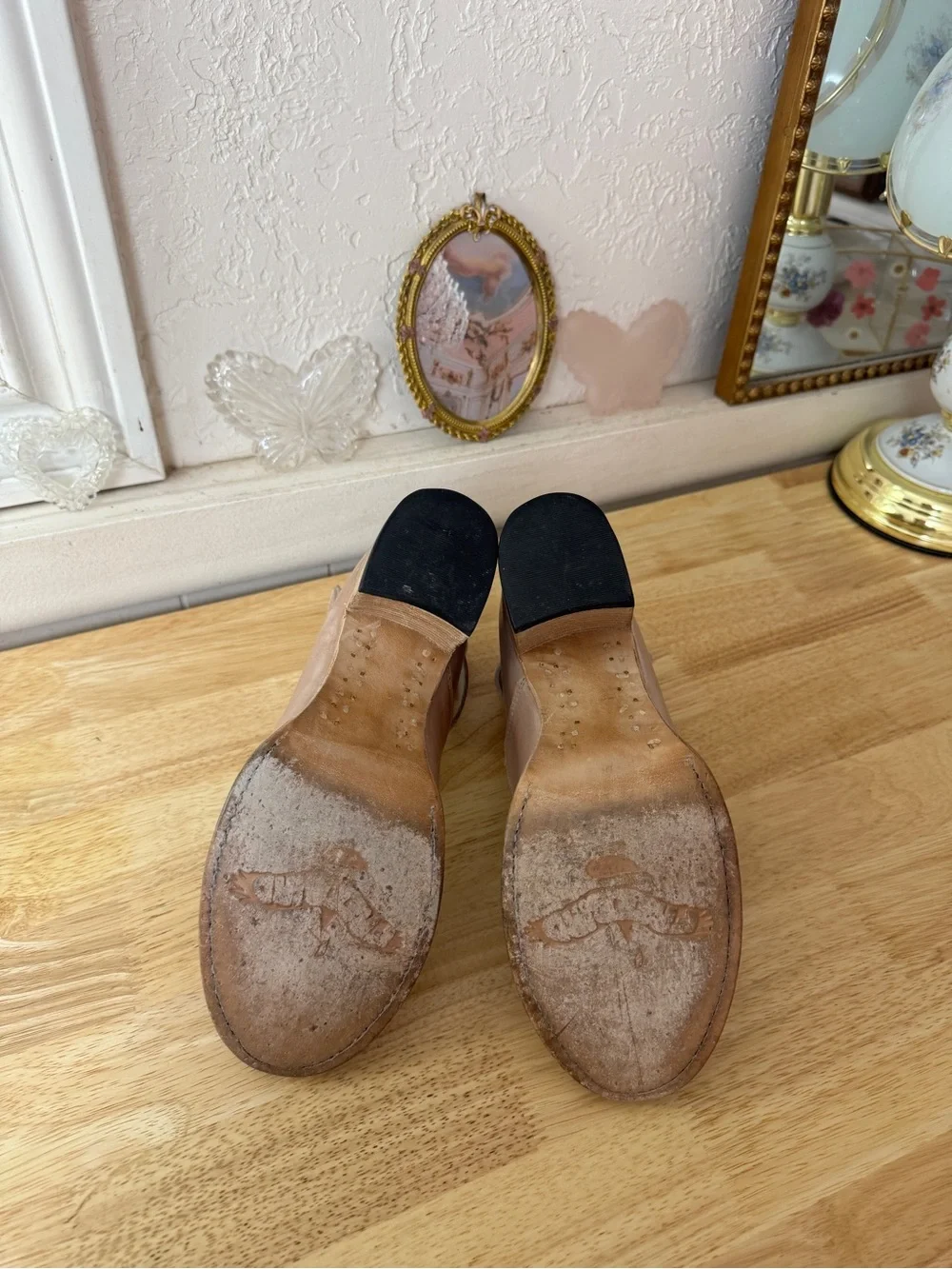 Freebird Randi Blush Leather Triple Buckle Block Heel Pumps Size 9 Indie Boho